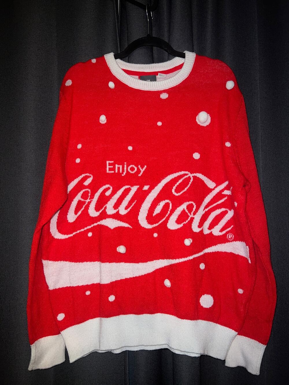Ugly Christmas Sweater Xmas Size Large Coke Coca-Cola